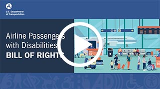 Video icon not clickable - Airline Passengers with Disabilities Bill of Rights